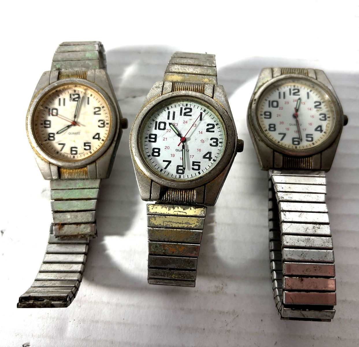 Lot Of 7 Wrist Watches For Parts Or Repair