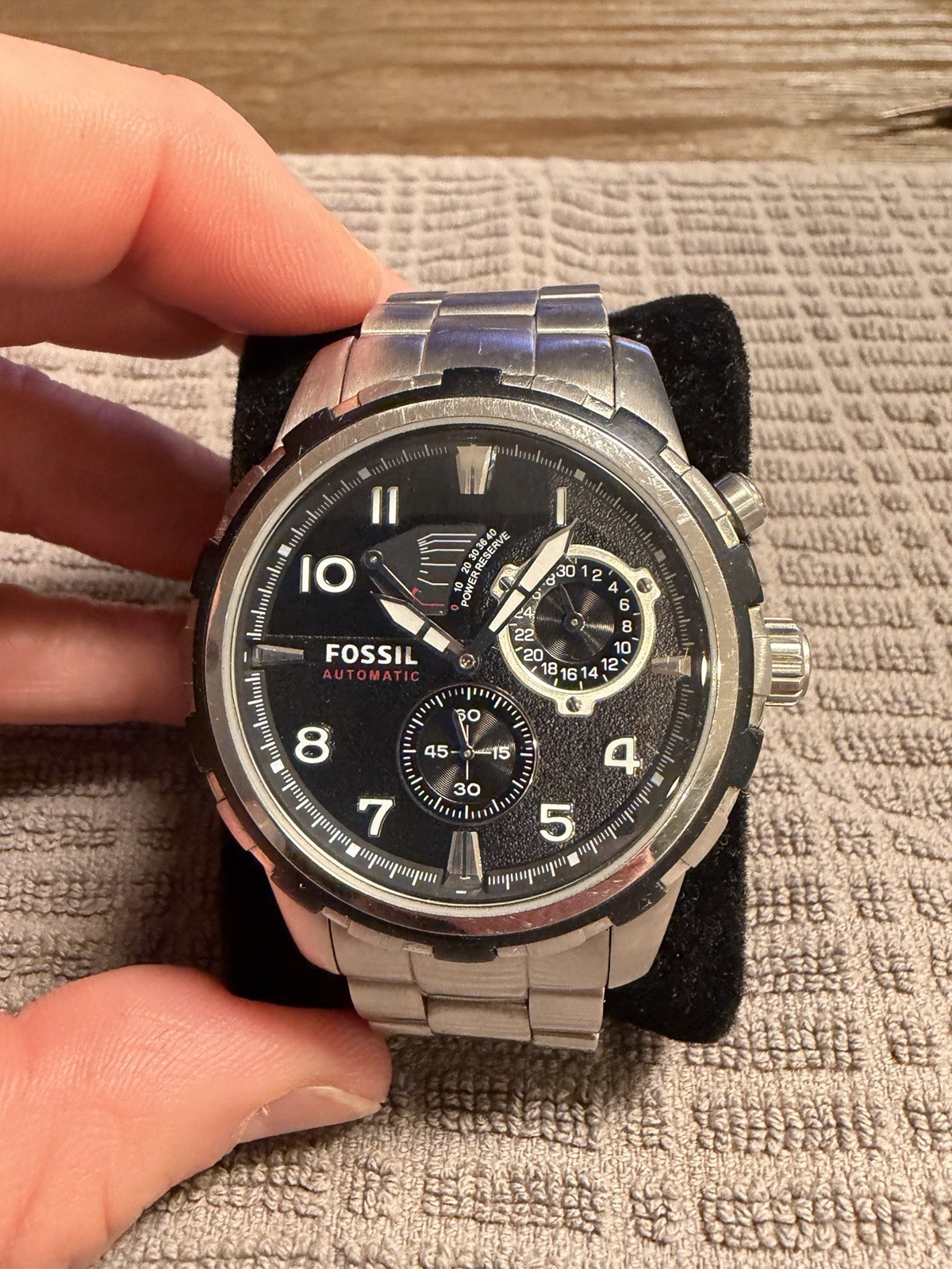 Fossil Men’s Dean Automatic Stainless Steel Watch ME3038