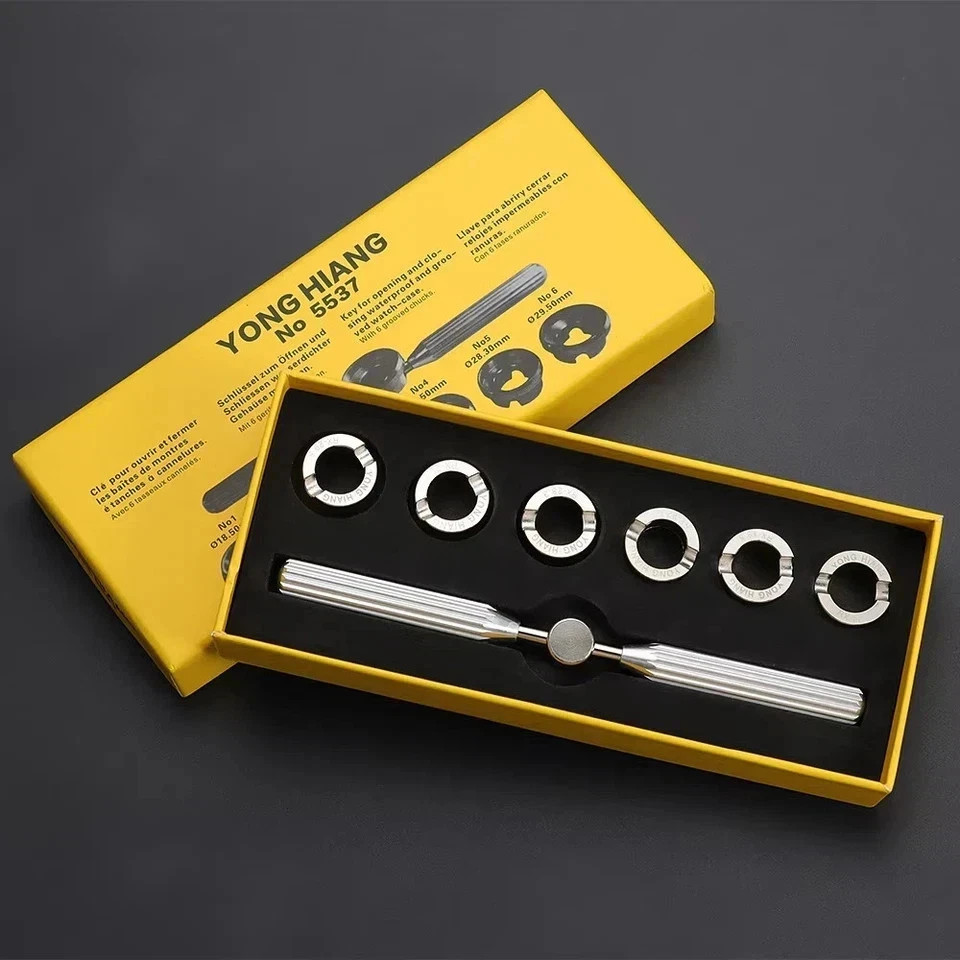 Watch Back Case Opener Tool for Rolex Tudor Repair Screw Wrench Kit