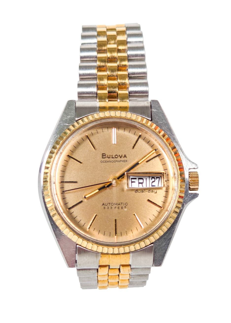 Men’s Bulova Watch Oceanographer Automatic 10k Gold 1978