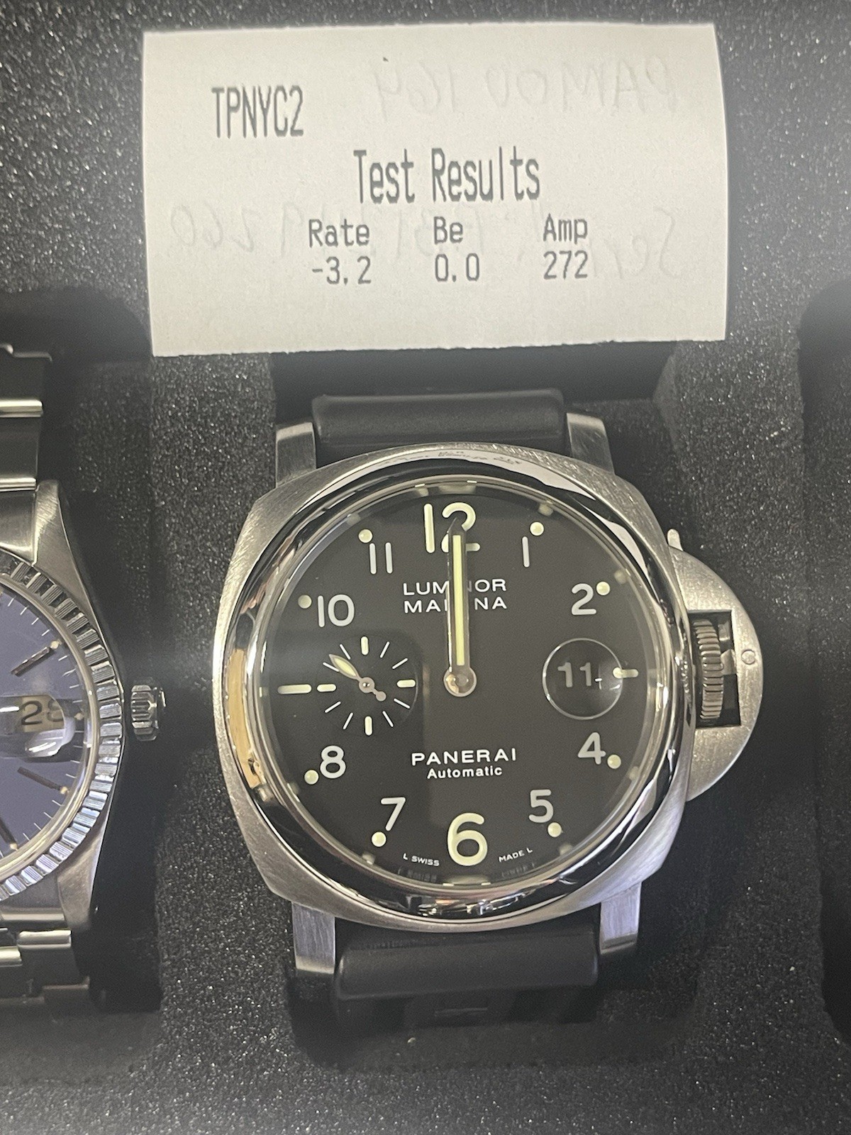 Panerai Luminor Marina Men’s Black Watch with Rubber Strap – PAM00164