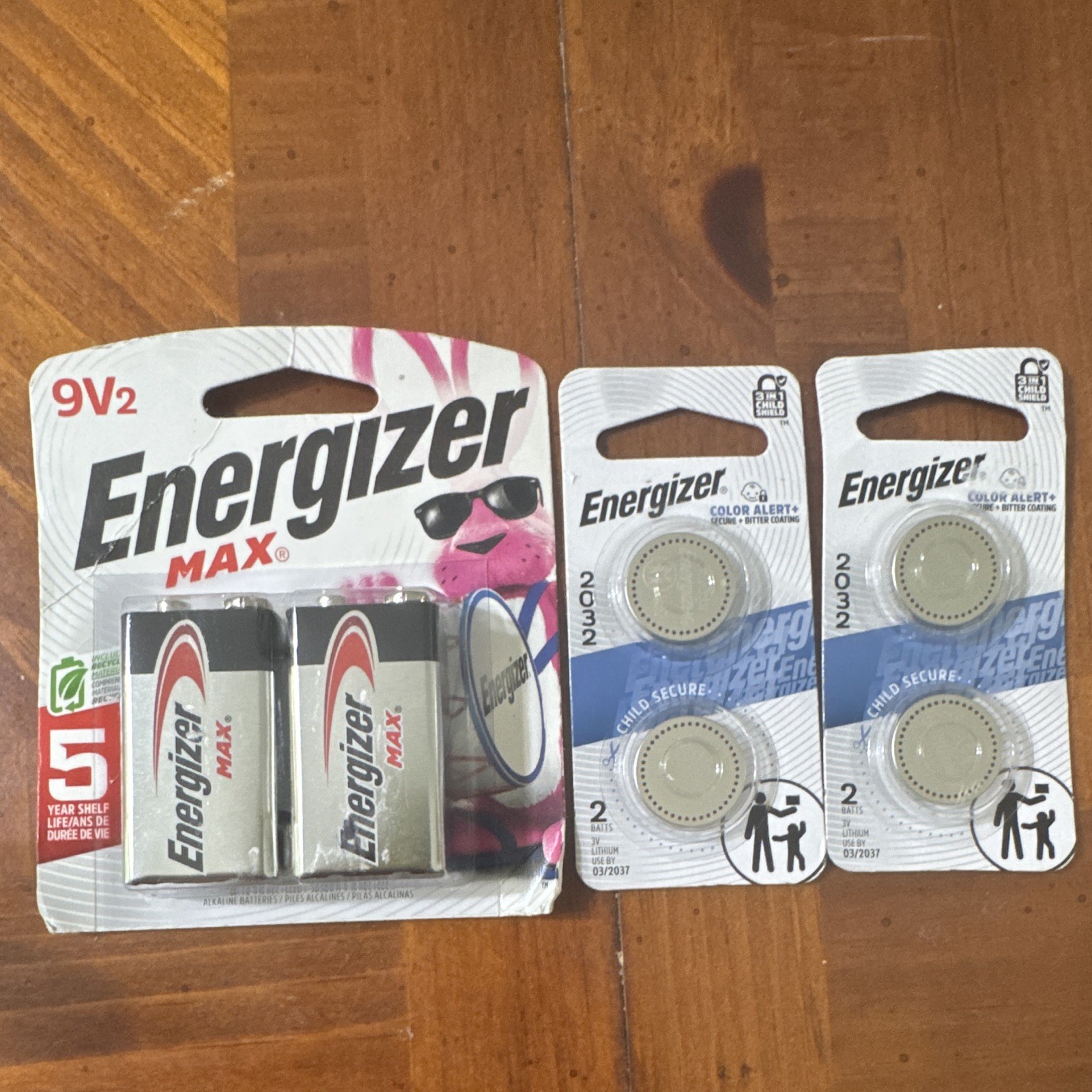 Energizer 2032 Lithium Coin Cell/Button Batteries 2-Pack Exp 03/2037