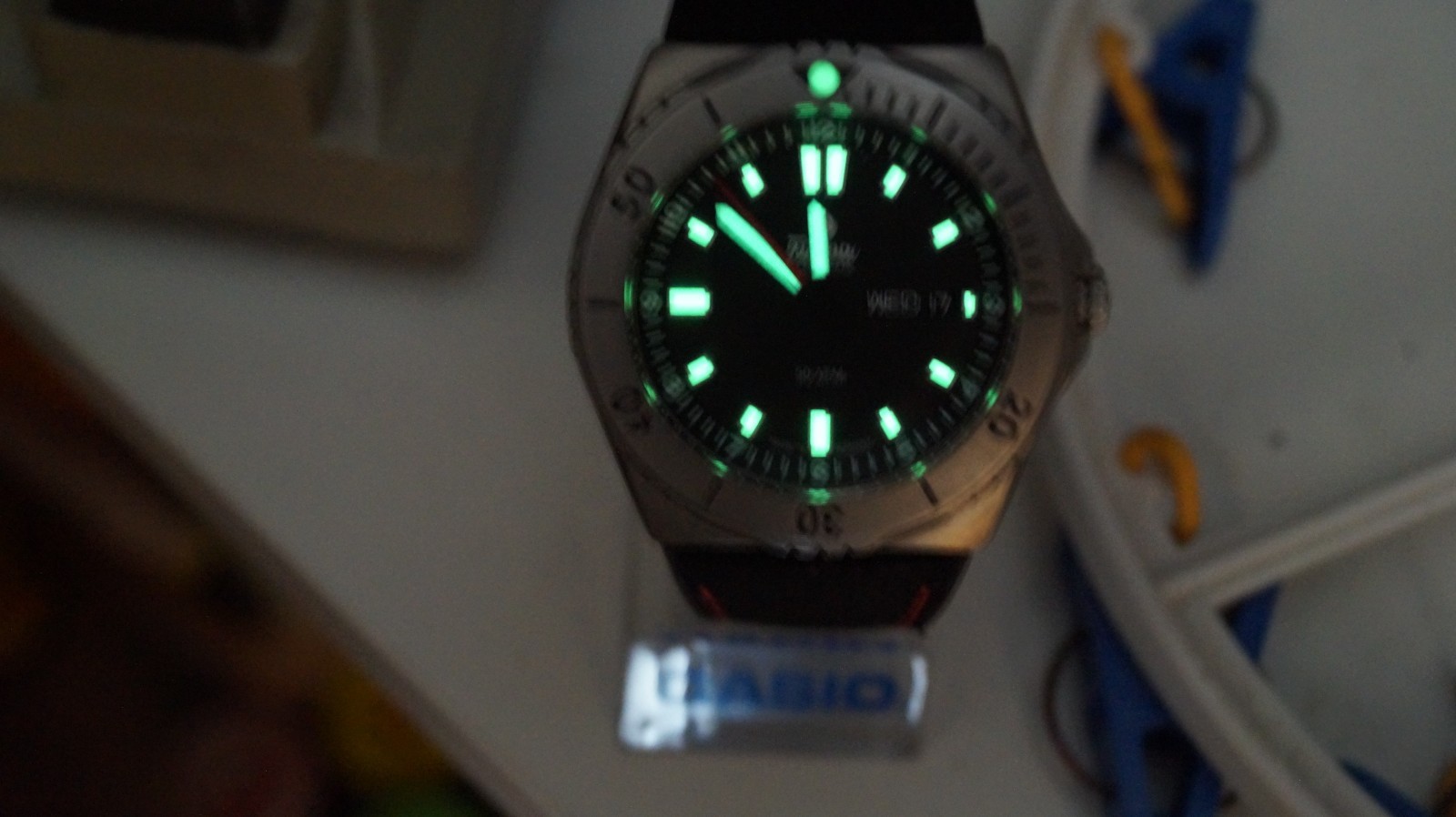 Tutima M2 Seven Seas 6151-01 Titanium black date day case 44mm 500m automatic