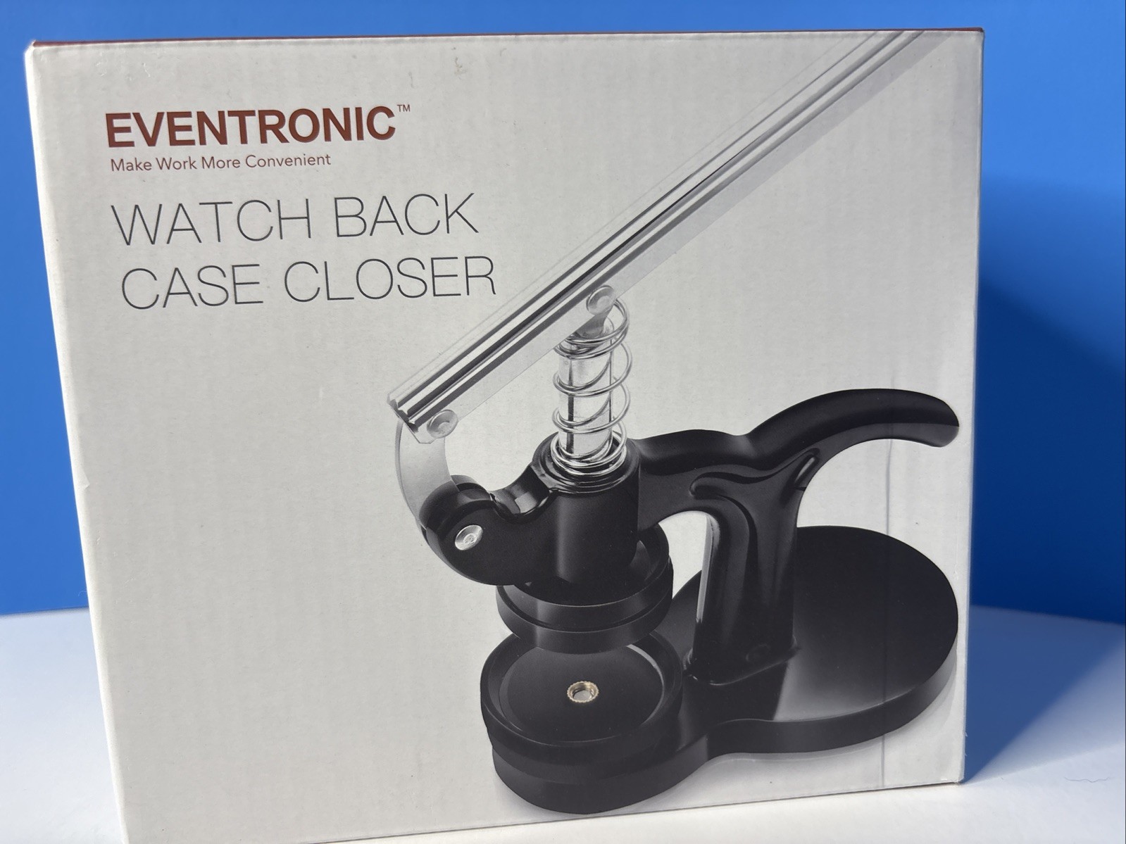 Eventronic Watch Press Set Back Case Closer w/ Molds, Black, New Open Box