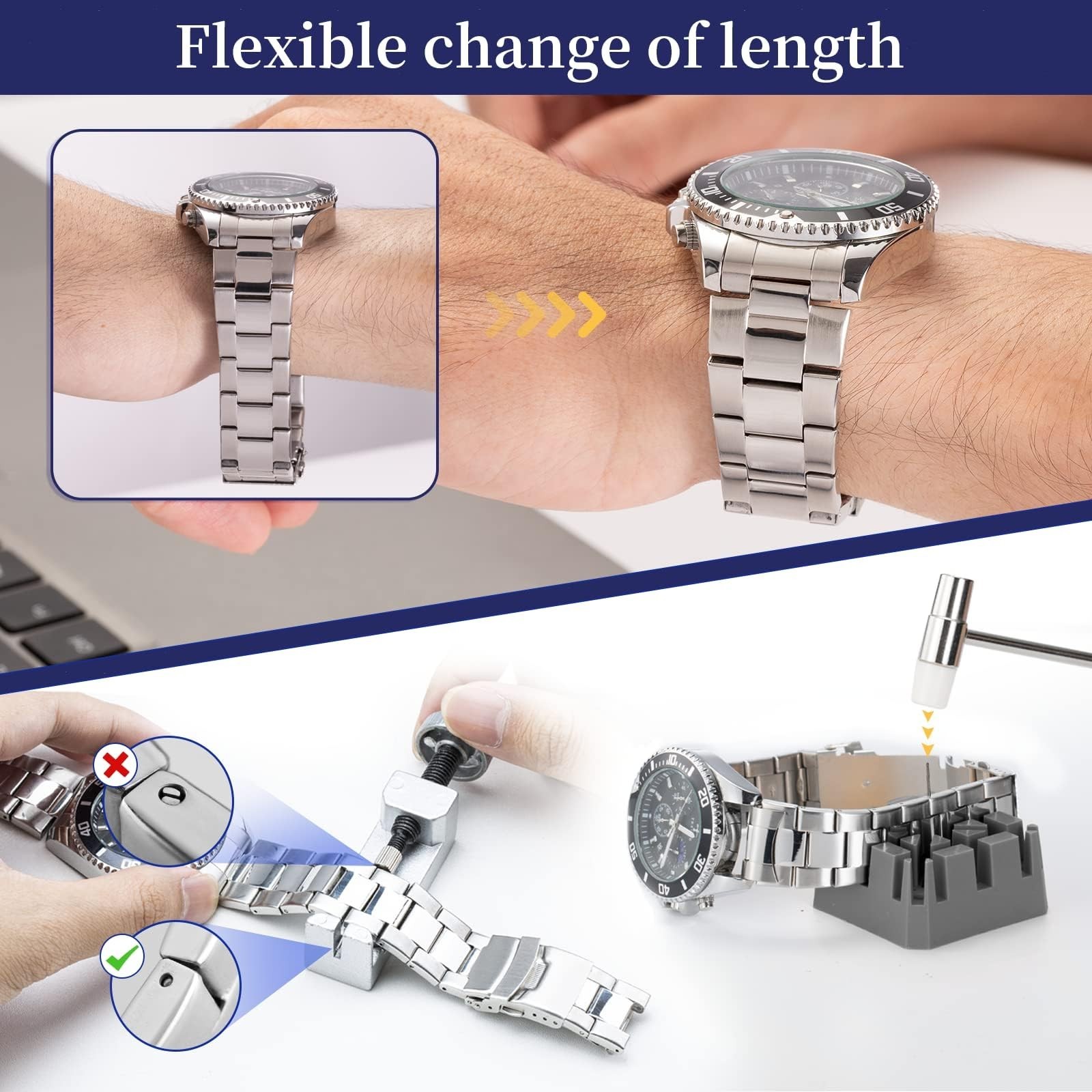 Eventronic Watch Repair Kit and Watch Press Tool Set