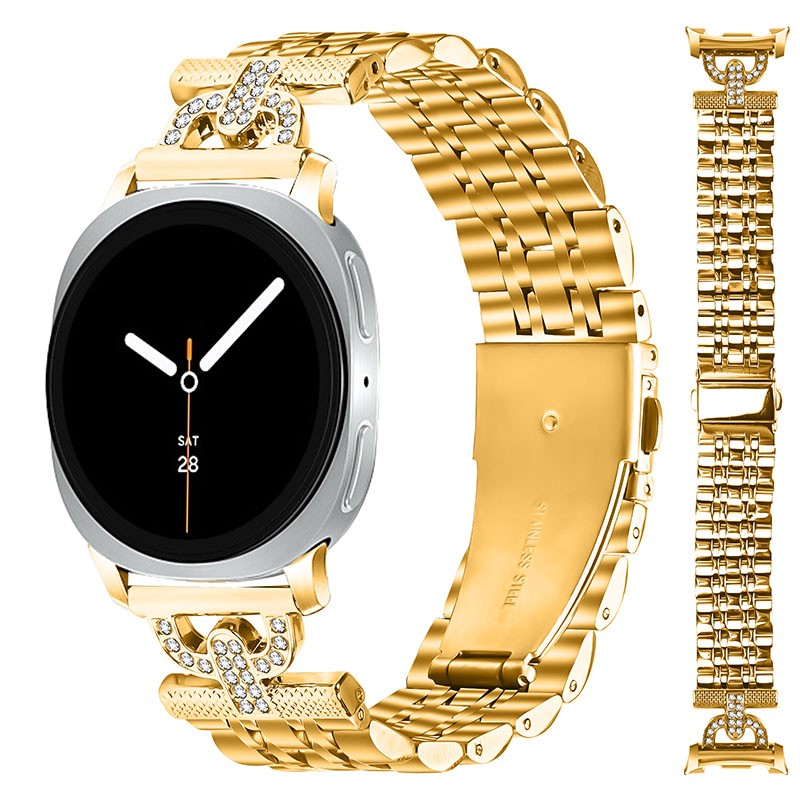 For Samsung Galaxy Watch 8/8 Classic Fashion Women Stainless Steel Watch Band