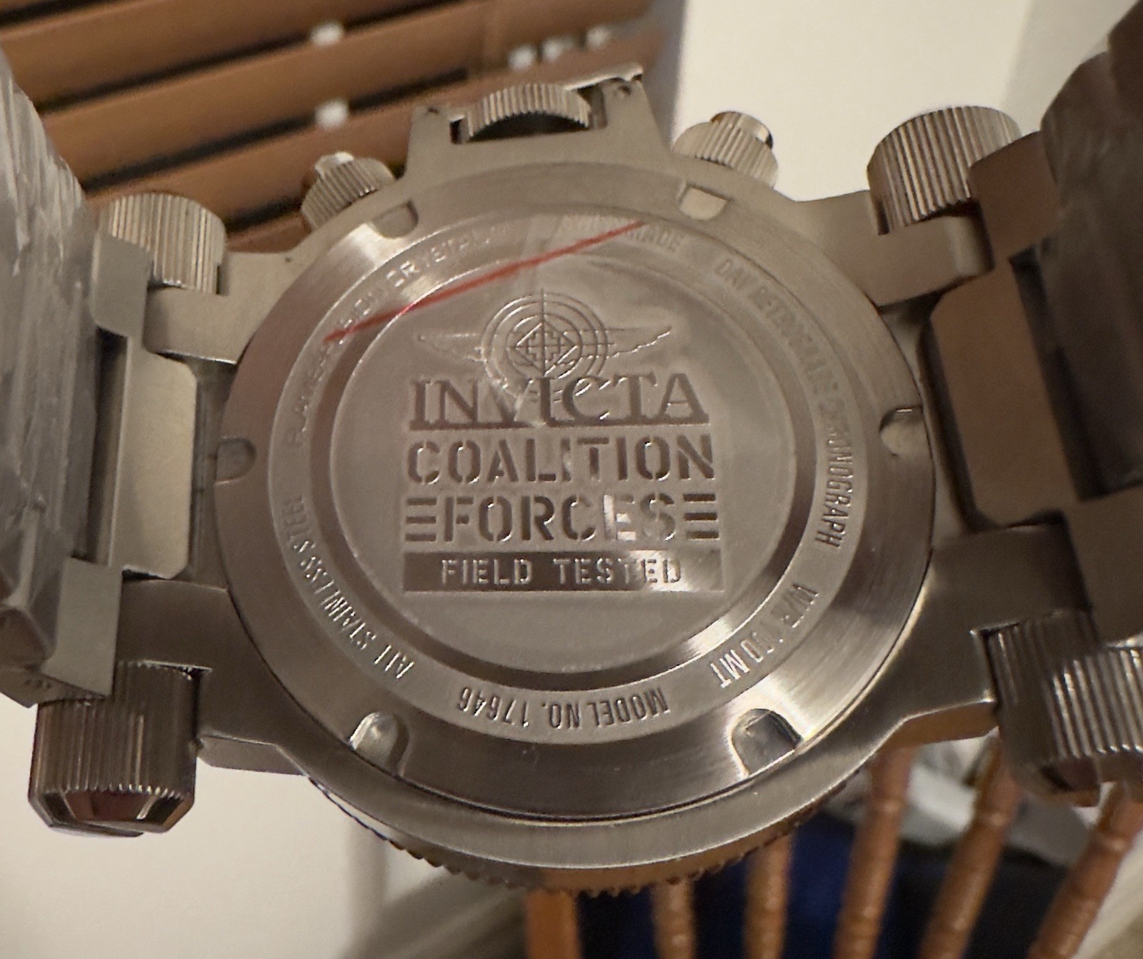 🔥CEO LOT🔥Invicta Coalition Forces 51mm Silver Gunmetal Tone Men’s Watch 17646