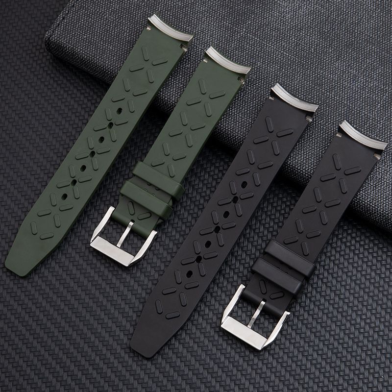 20mm Premium Rubber Watch Strap Replacement For IWC Portuguese Chronograph 41mm