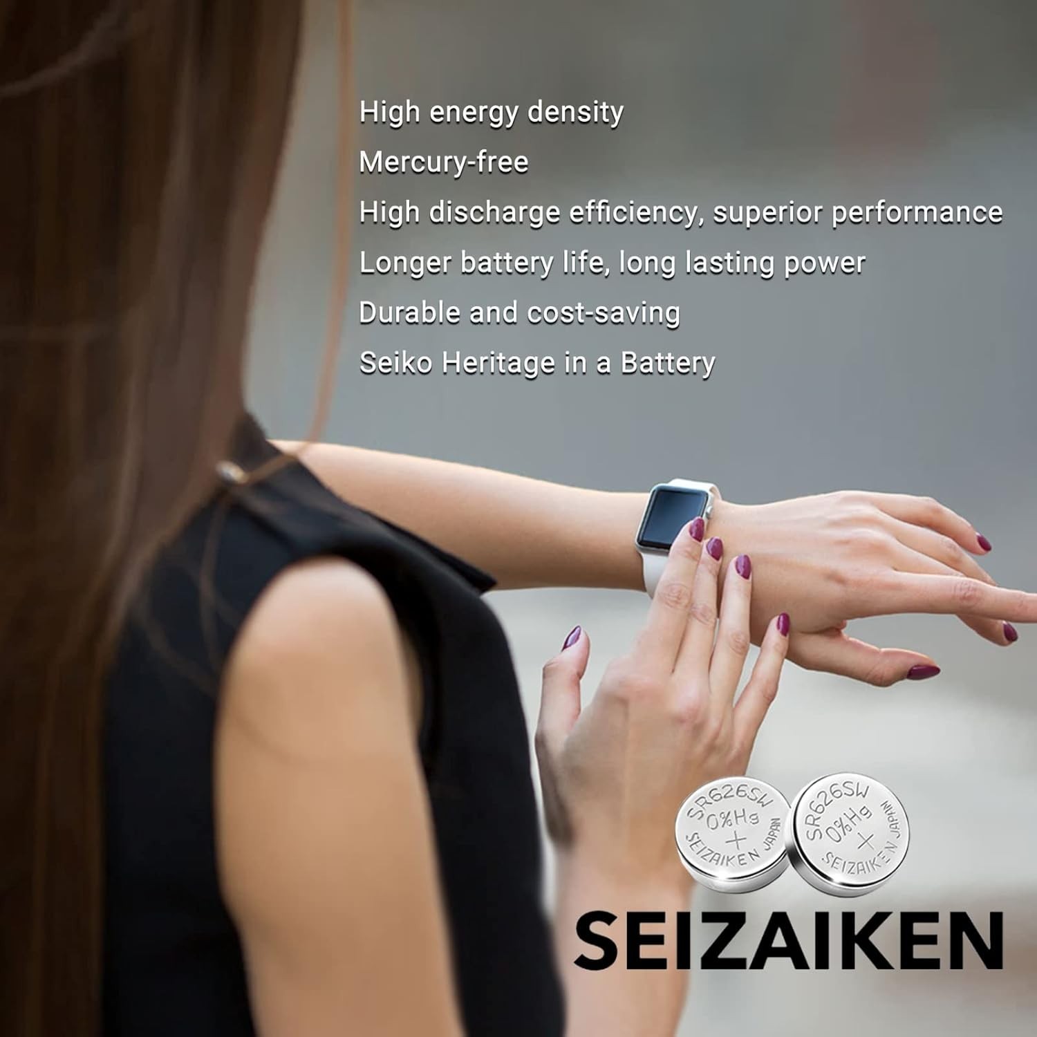 377 SR626SW 1.55V 0% Hg Silver Oxide Watch Battery 2 Batteries Made in Japan …