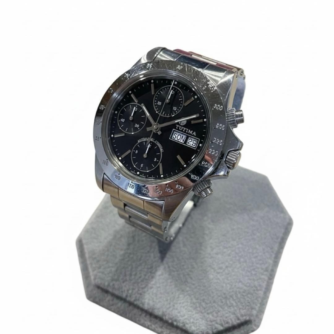 TUTIMA 793 Valjoux 7750 Chronograph Black Dial Automatic Men’s Watch from JP