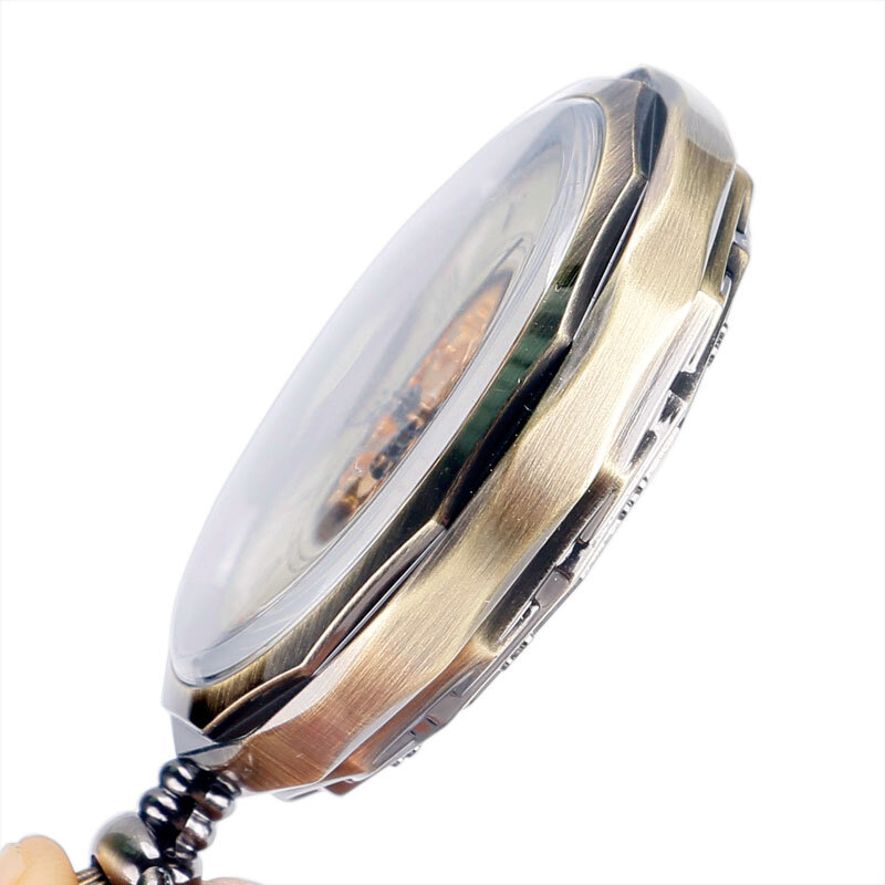 Luxury Mechanical Pocket Watches Men’s Wind Up Steampunk Hand Winding Fob Watch