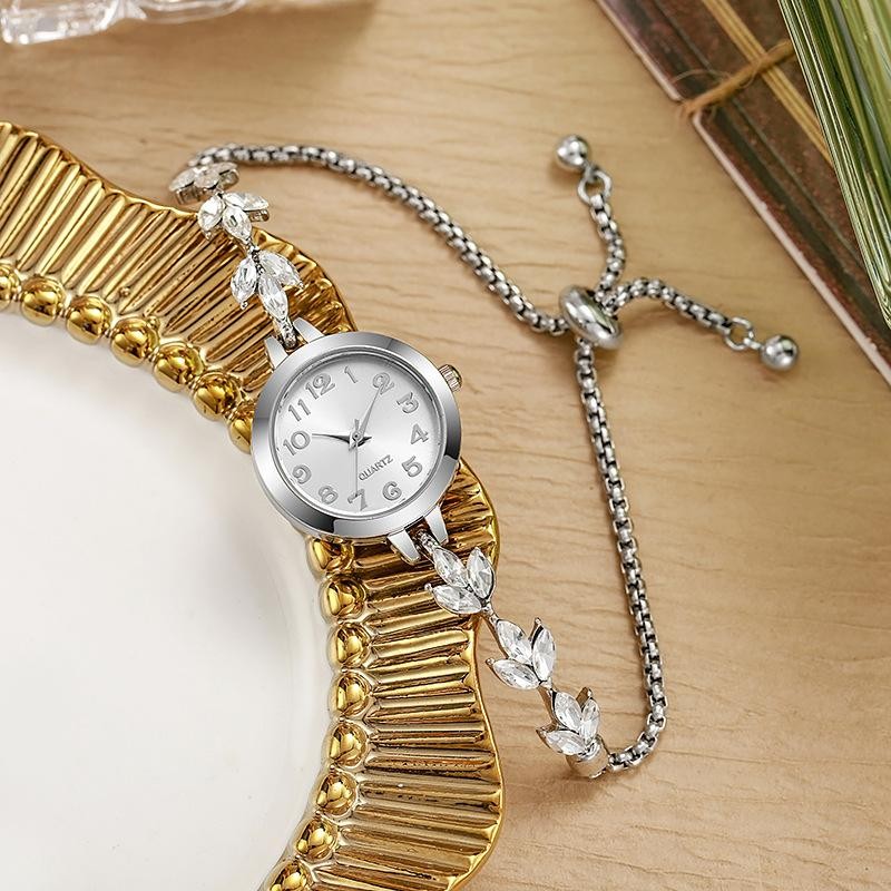 Luxury Women Quartz Watch Elegant Rhinestone Bracelet Reloj Mujer Gift