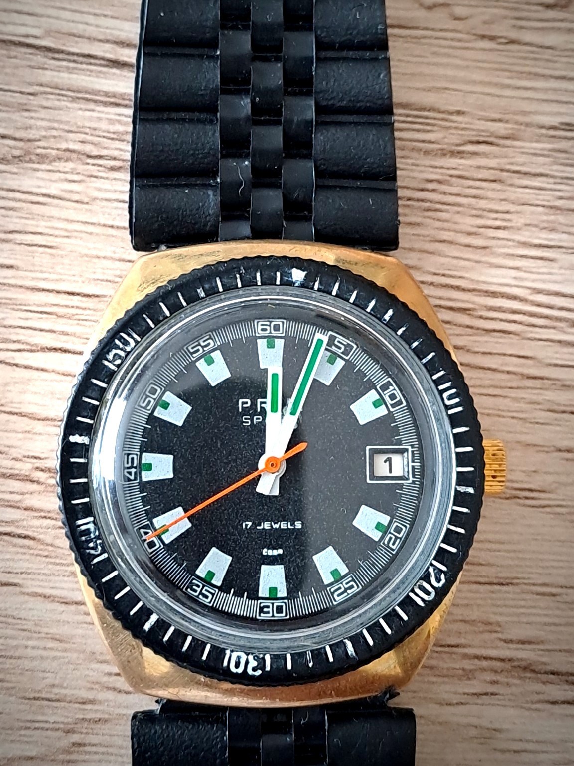 PRIM Sport II Humberto Original Vintage Czechoslovak Mechanical Watch