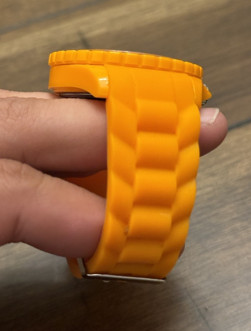 Pac-Man Watch Orange Ghost Bandai Namco Clyde Used Collectible From Japan
