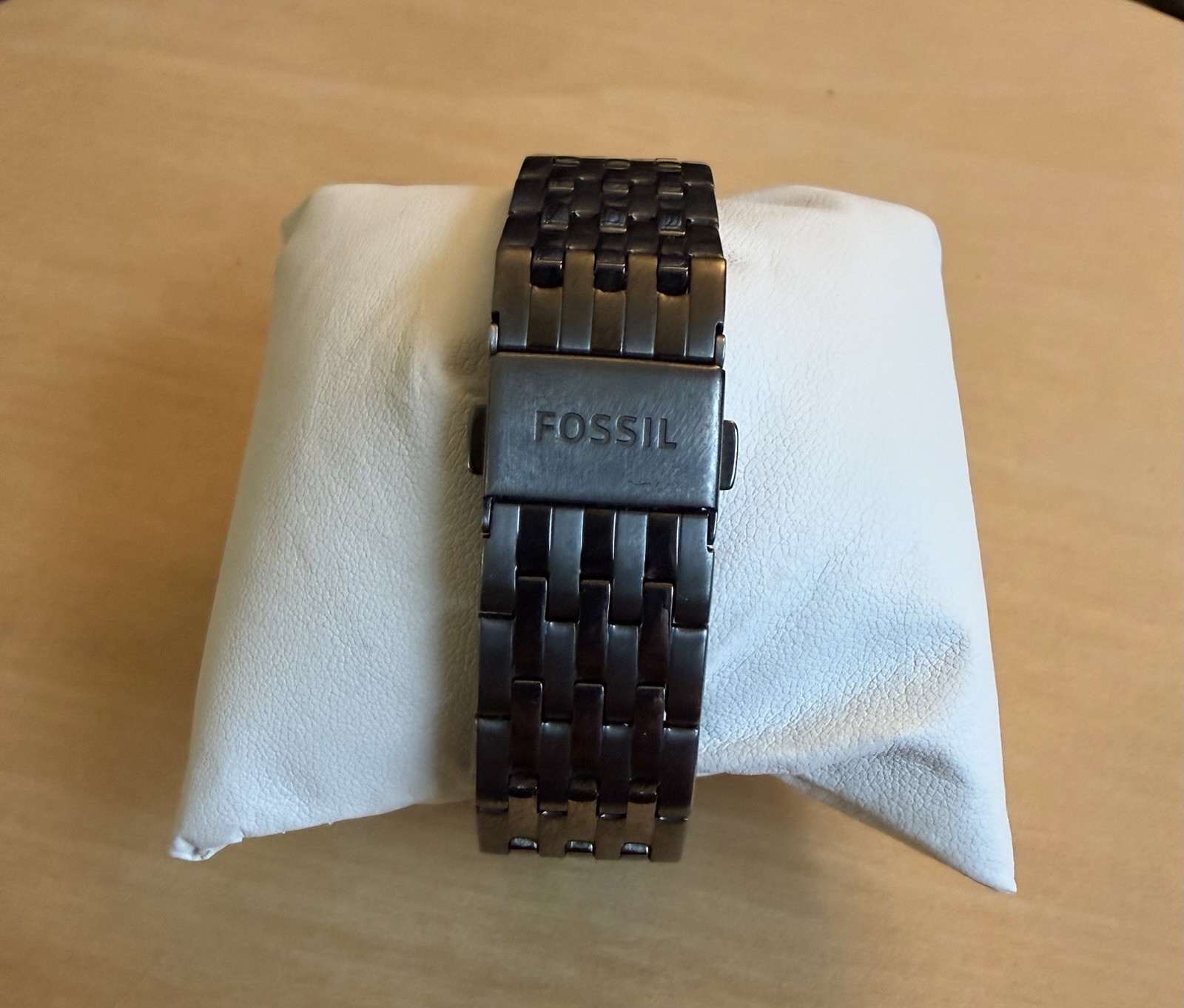 Fossil Hutton BQ2441 Men’s Blue Dial Stainless Steel Quartz Watch