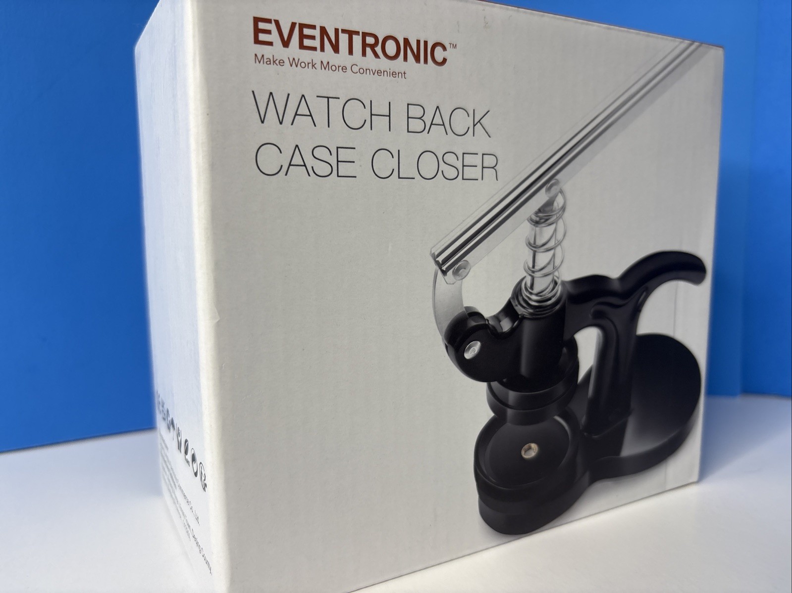 Eventronic Watch Press Set Back Case Closer w/ Molds, Black, New Open Box
