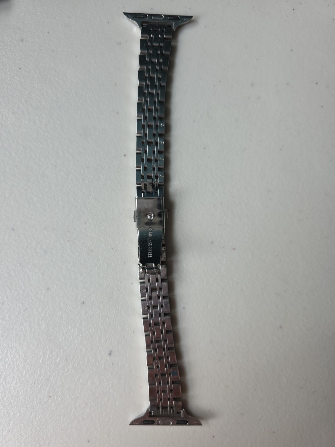 Two-toned Stainless Steel Watchband 7 inches Extends To 9.5 Inches