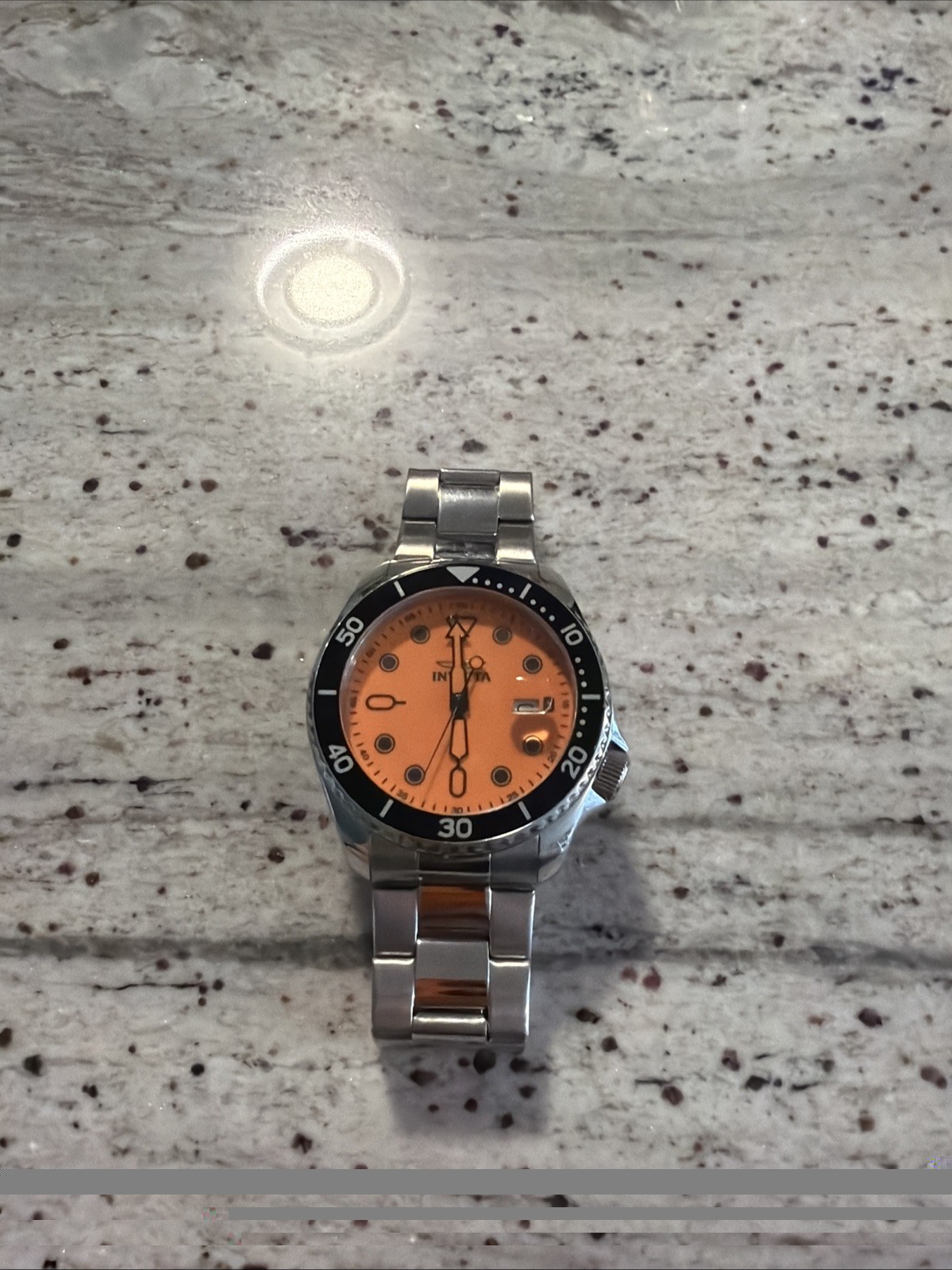 New Invicta 48884 Pro Diver Men 46mm Stainless steel With Orange Dial Watch