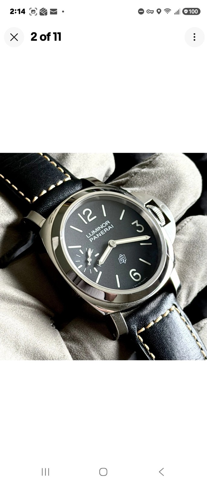 2021 PANERAI Luminor Logo PAM01084 w/ Box & Papers And Extra Rubber Strap