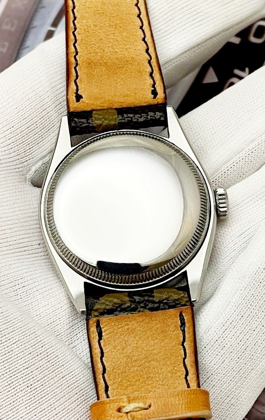 VINTAGE 1962 ROLEX 6103 SEMI-BUBBLEBACK BOMBAY DIAL SERVICE and WARRANTY!