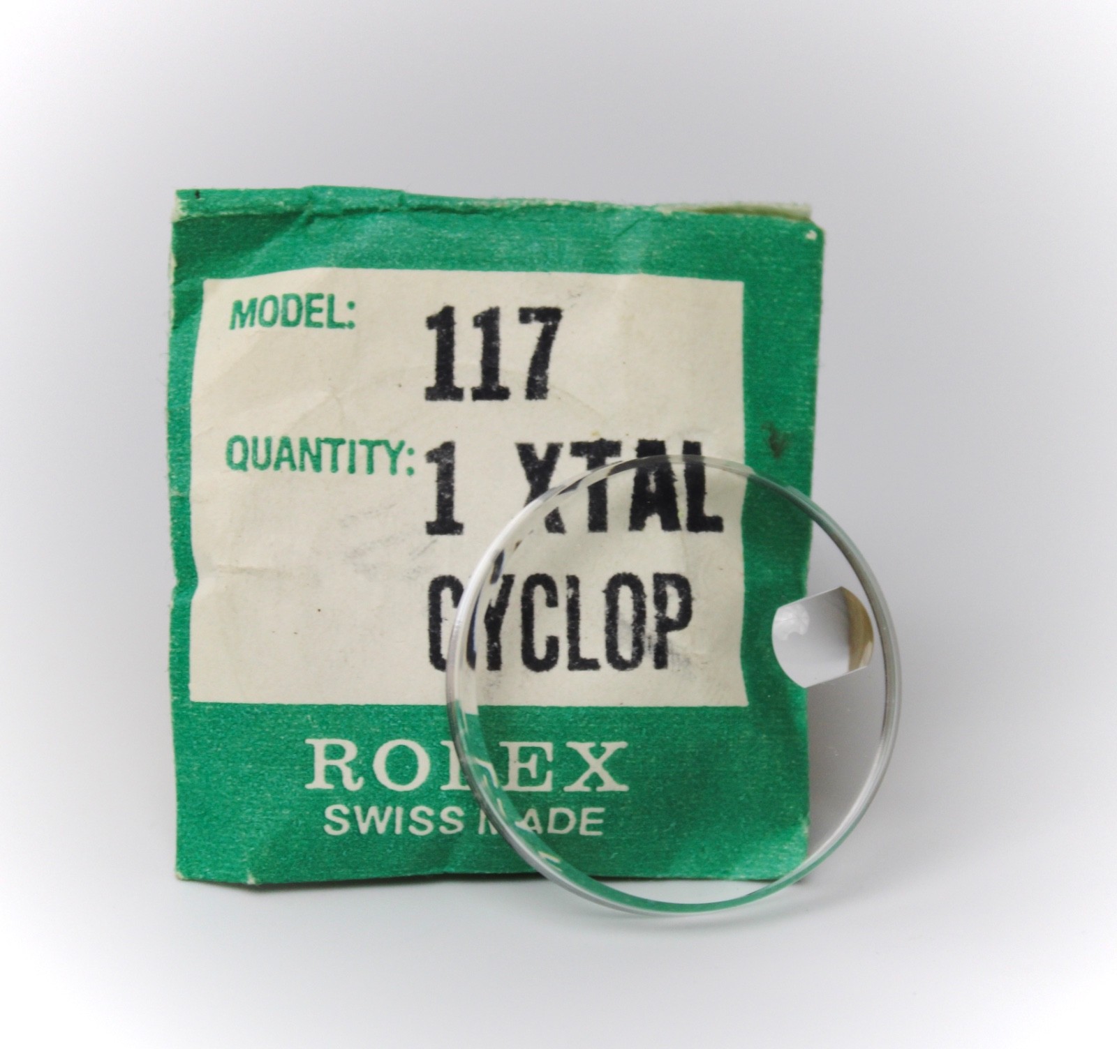 Genuine Rolex Crystal For Datejust Part #117 in Original Package