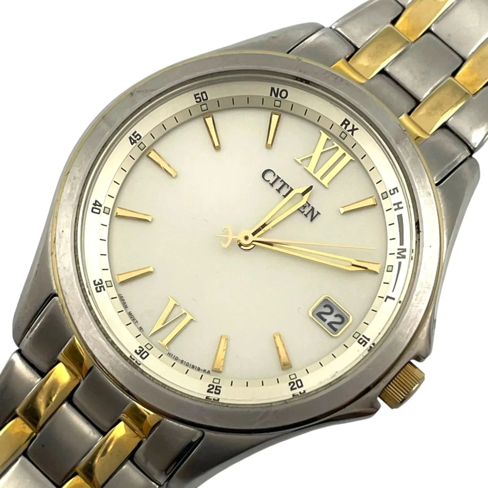 Fudo/Citizen CITIZEN Watch Radio Solar Eco Drive H110-S068789 Quartz 3-hand Two-