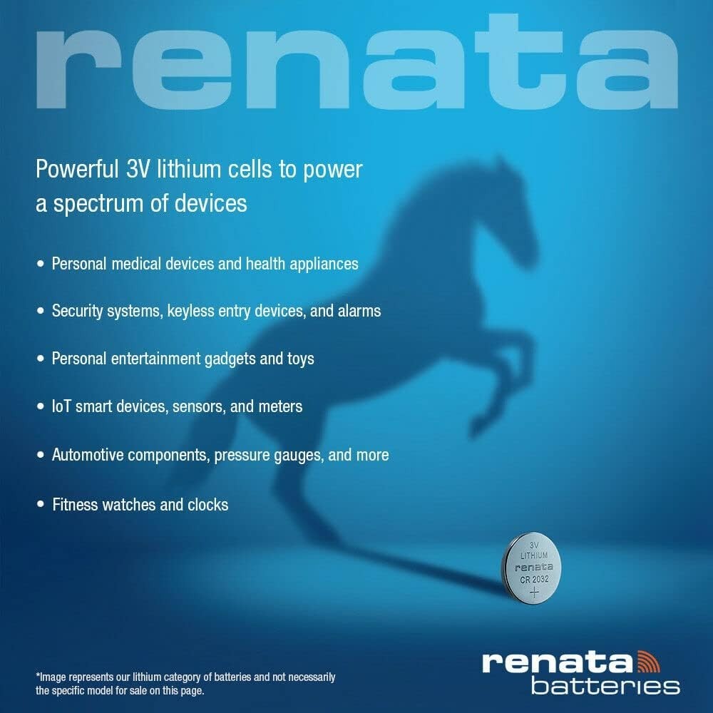 10x RENATA CR2025 3V Lithium Swiss Based Button Coin Cell Batteries Wholesale
