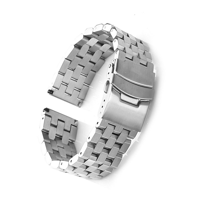 18-24mm Solid Brushed Stainless Steel Watch Strap Band Smart Watchband US Stock