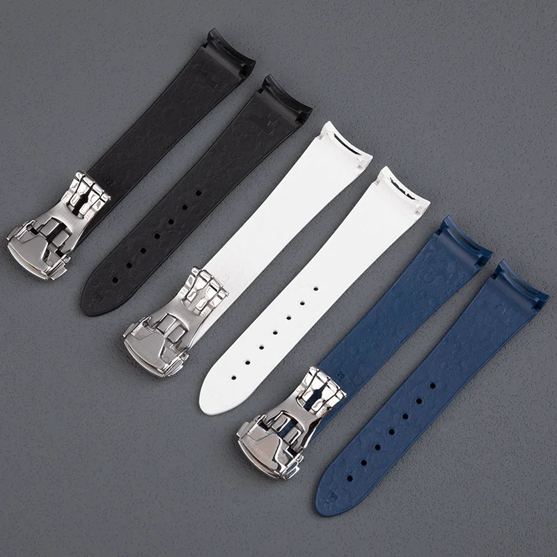 20mm Rubber Watch Strap For Omega Speedmaster Moonwatch 42mm Ref 310xxx