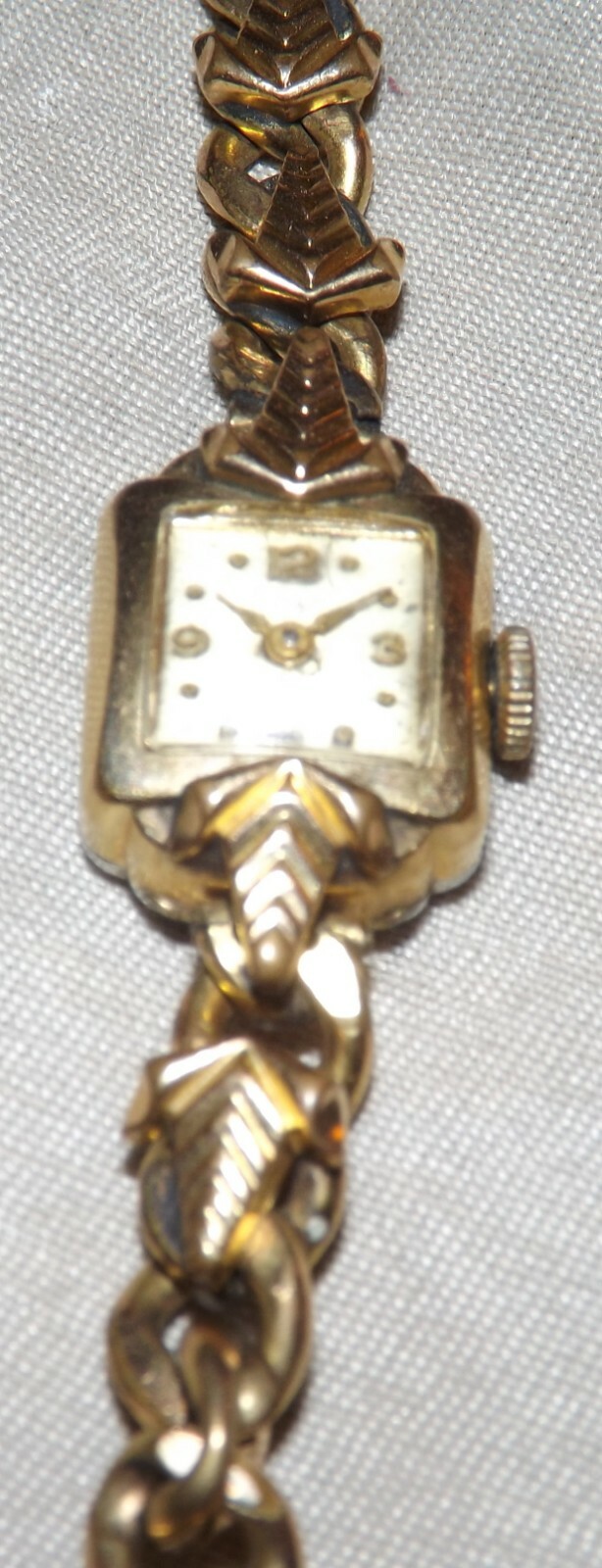 Stowa 17 Jewels Wristwatch Rolled Gold – 1 cm dial – Chain Band – Stainless Back