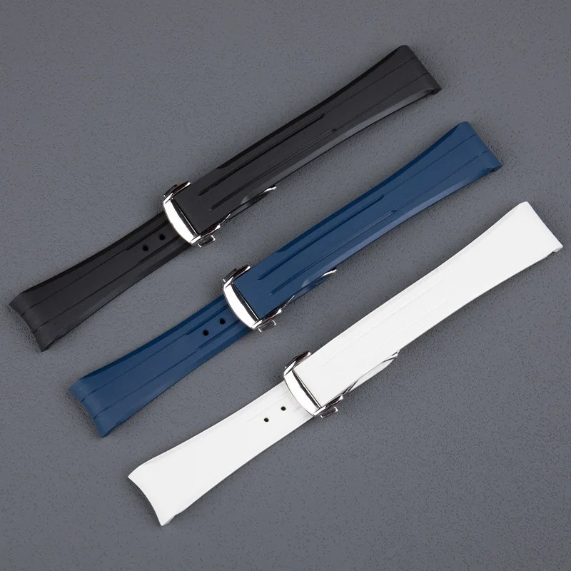 20mm Rubber Watch Strap For Omega Speedmaster Moonwatch 42mm Ref 310xxx