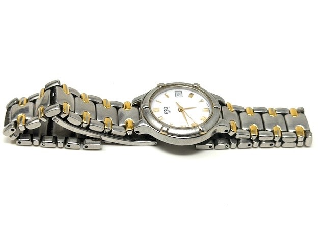 ESQ SWISS MOVADO 100275B VINTAGE WOMENS TWO-TONE WATCH