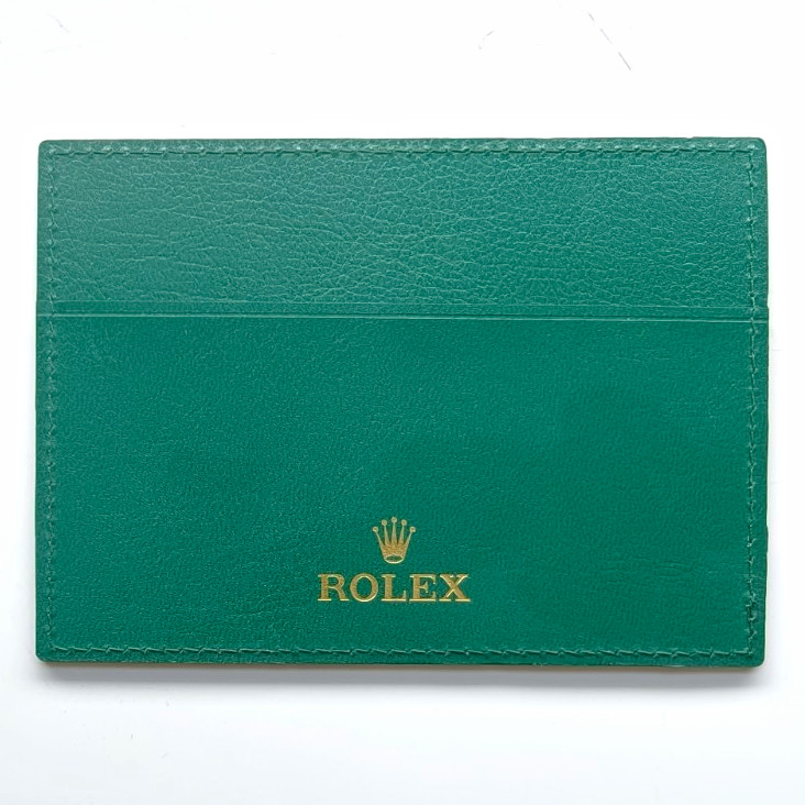 Rolex Green Cover Guarantee Card Holder Booklet Manual