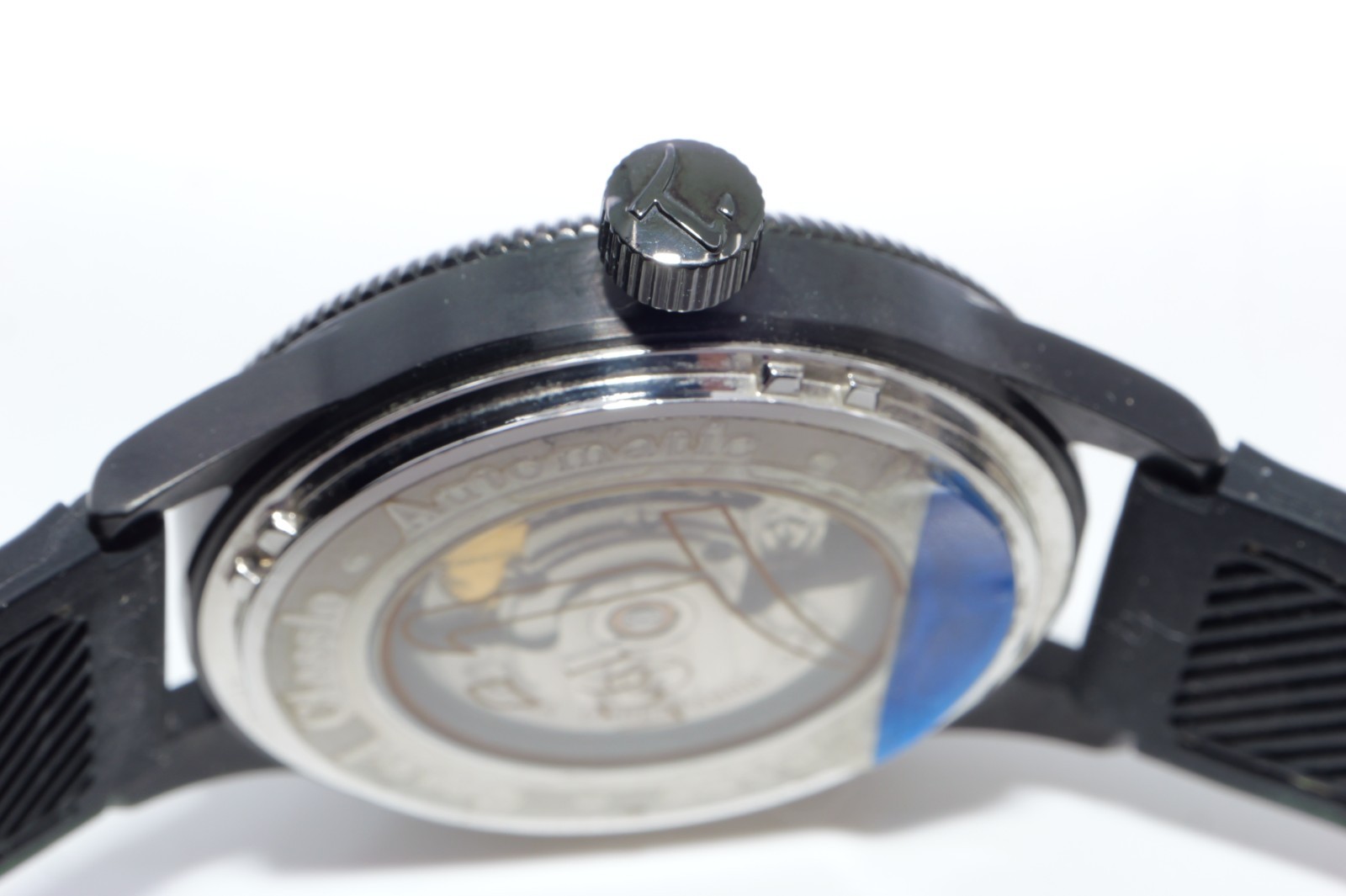 Tutima Grand Classic automatic black PVD watch. Rf 62811. Made in Germany