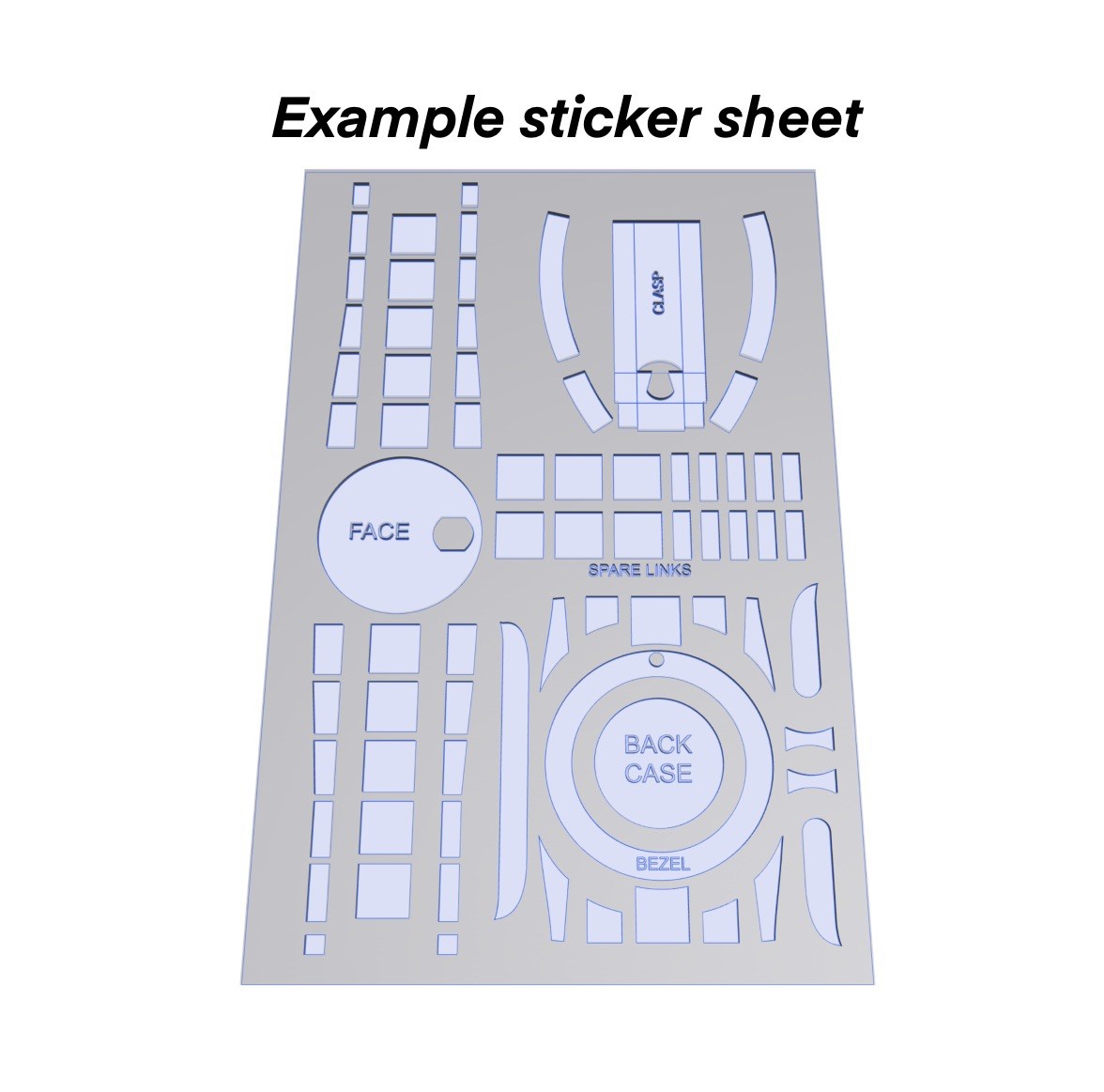 Clear Protective Sticker Kit for Rolex Submariner 41mm -models Nov 2020-now