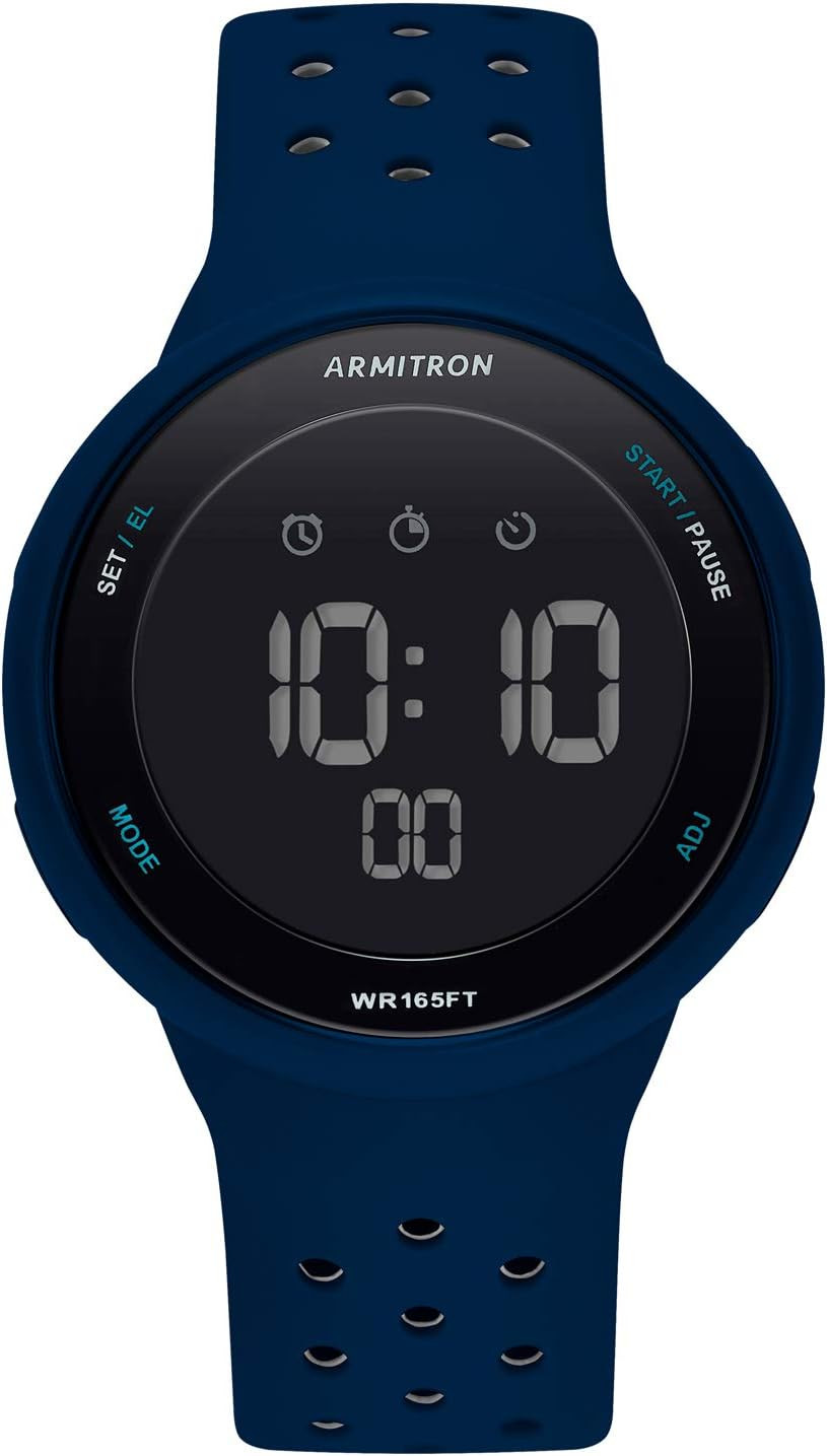 Reloj deportivo unisex digital cronografo correa silicona resistente moderno