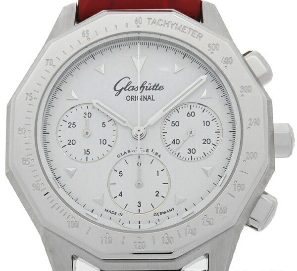Glashutte Original Sport Chronograph Automatic Watch 41mm White Men’s