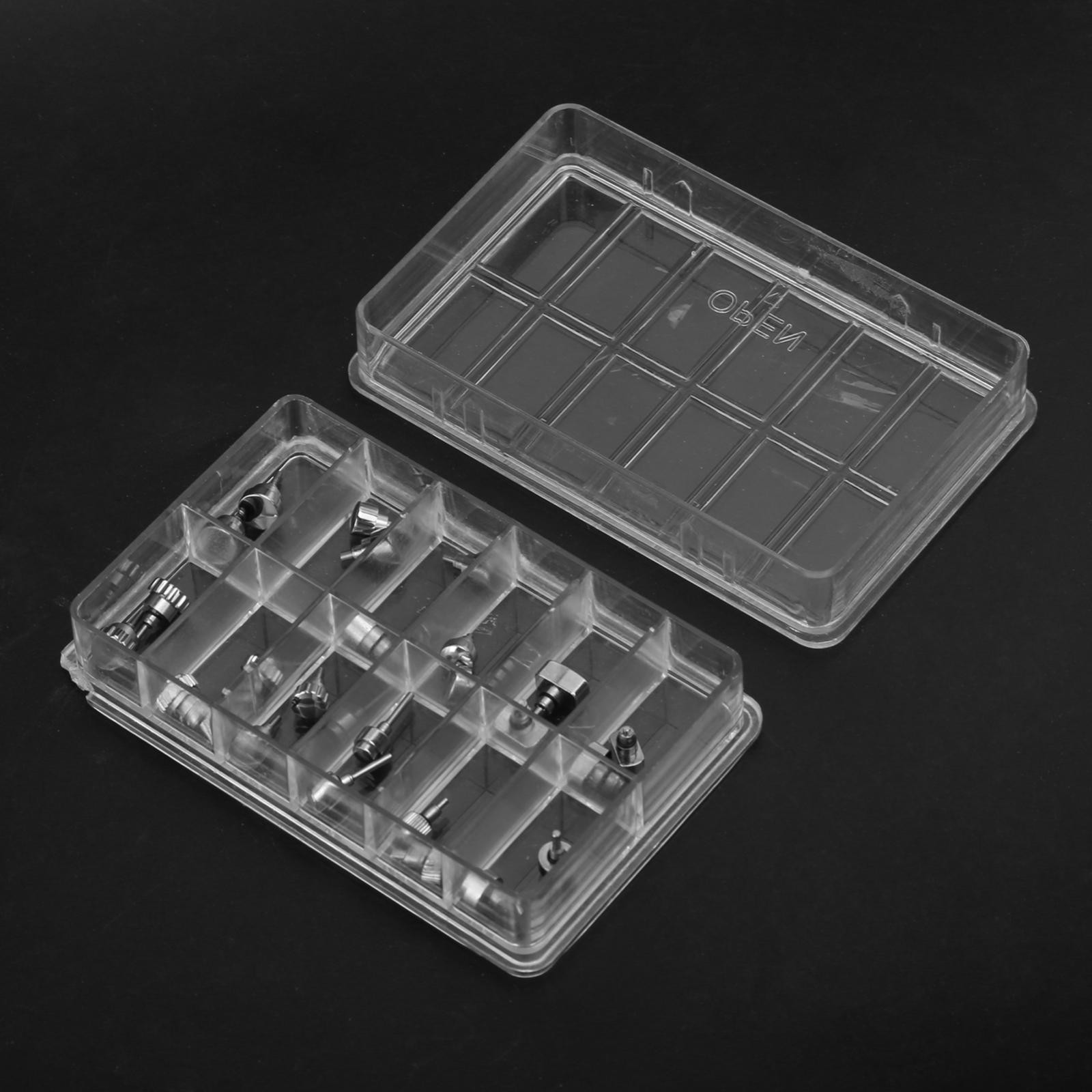 24pcs Waterproof Steel Watch Push Press Button Watchmaker Repair Part Kits