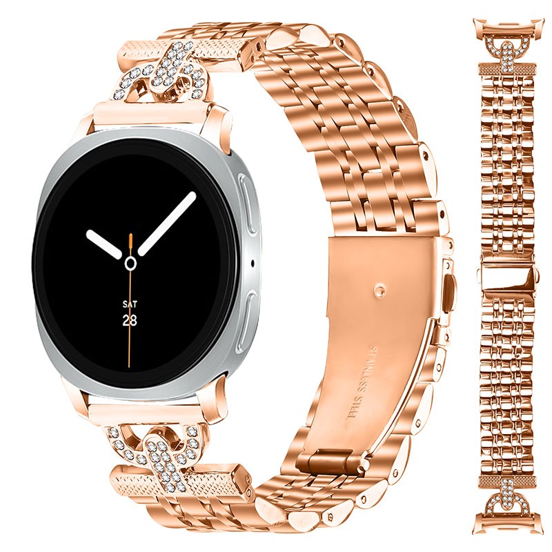 For Samsung Galaxy Watch 8/8 Classic Fashion Women Stainless Steel Watch Band