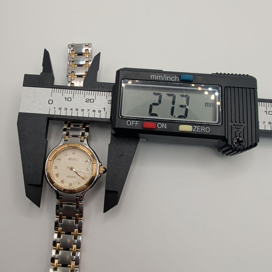 Good Condition SEIKO EXCELINE 3F31 0B80 Working Battery Changed
