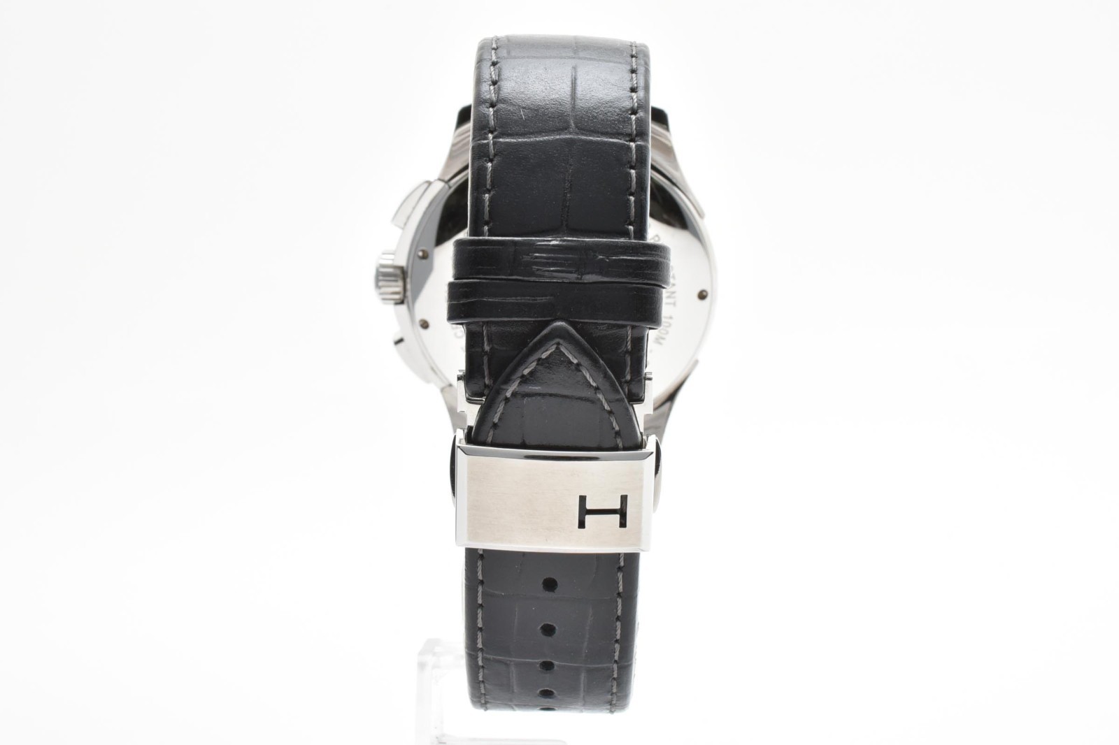 HAMILTON Jazzmaster Open Secret Chronograph AT H327560 Men’s Watch White Dial JP
