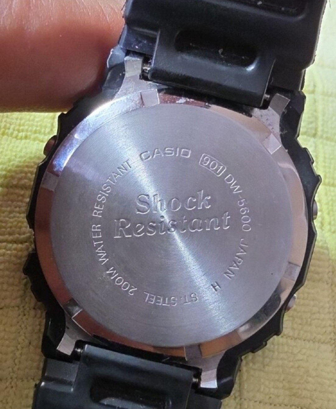 Vintage Casio G-Shock DW-5600C (Module 901) Japan H Screwback — Org 141 F8 Band