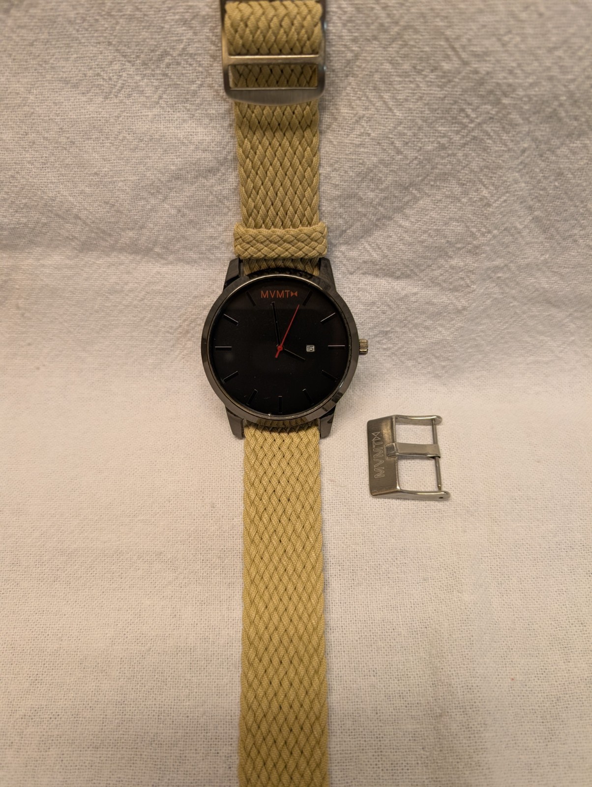 MVMT Men’s Quartz Gunmetal 45MM Watch WORKING