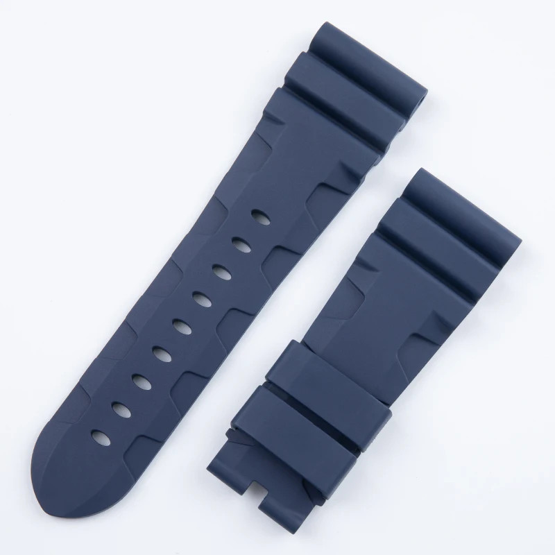 24mm 26mm FKM Rubber Watch Band Strap Fits Panerai Luminor Submersible Marina