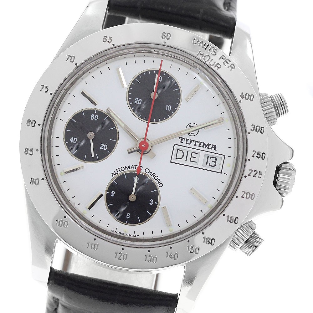 TUTIMA Glashütte Chronograph Day-Date Automatic Men’s Watch From Japan G0623