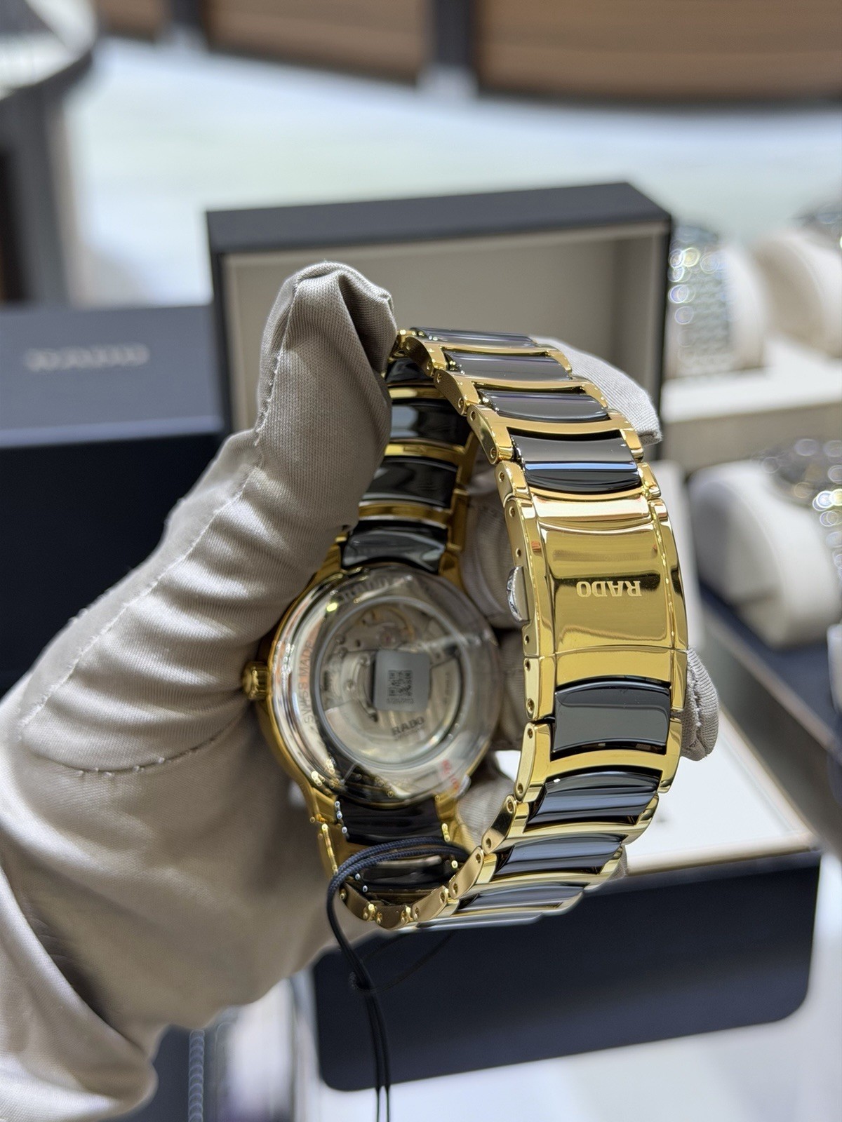 Rado Centrix Automatic Diamond Black Dial Unisex Watch R30008712