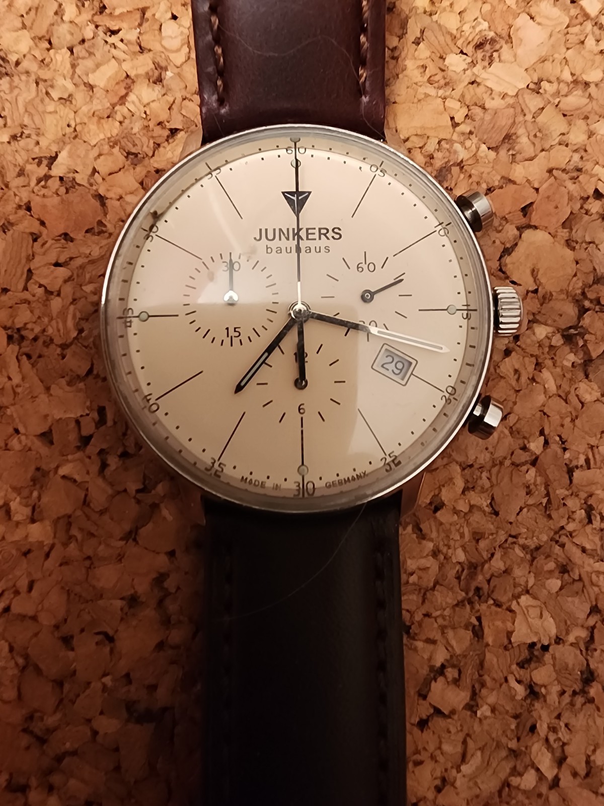 Rare Junkers Bauhaus 40mm Men’s Chronograph READ DISCRIPTION