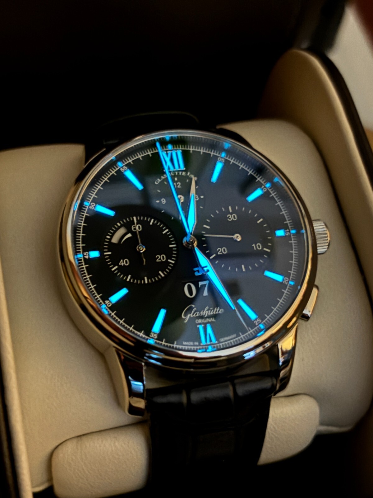 Glashütte Original Senator Chronograph Panorama Date 1-37-01-03-02-35