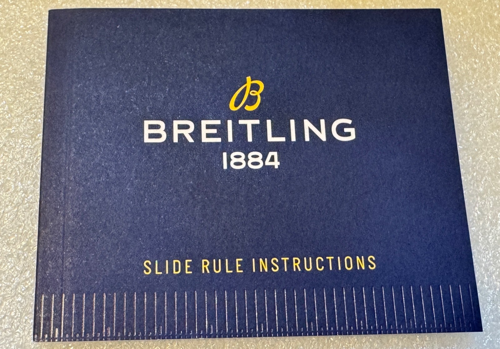 Breitling Bentley Slide Rule Booklet