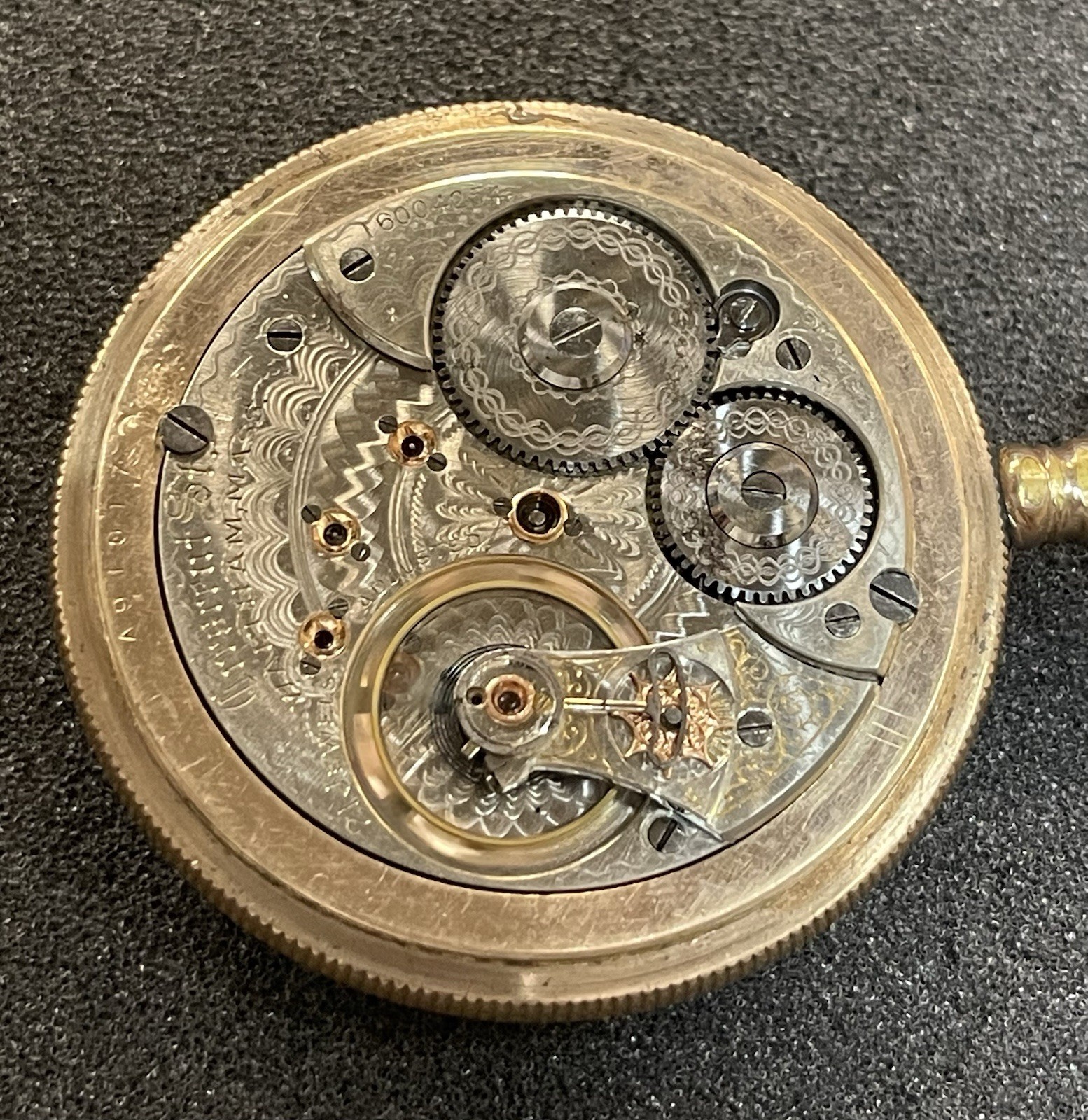 1907 Waltham Crescent St. Grade Railroad Grade Pocket Watch………….TJ1089